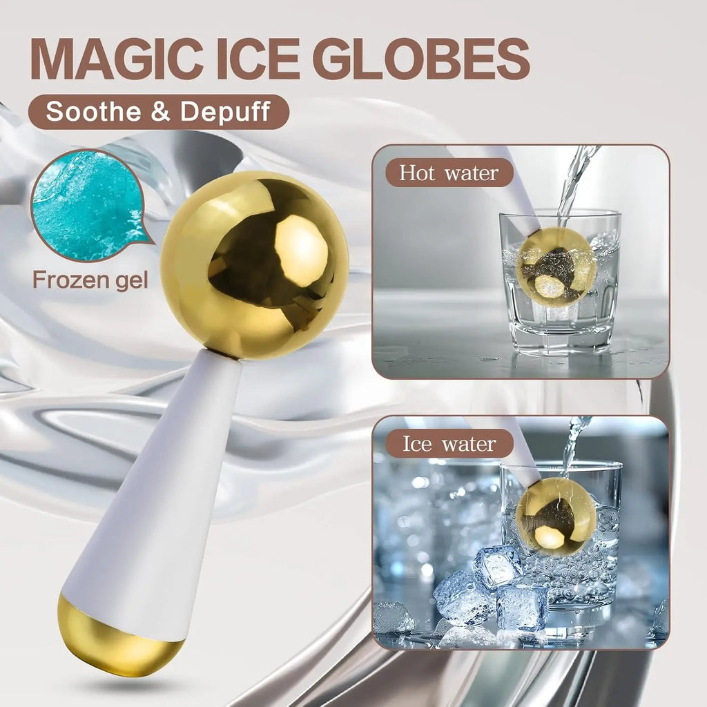 Eiskugeln für Gesicht