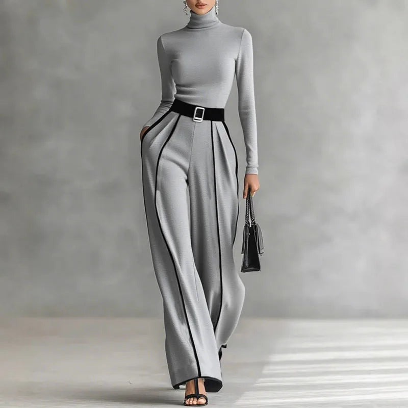 Retro Top+Wide-leg