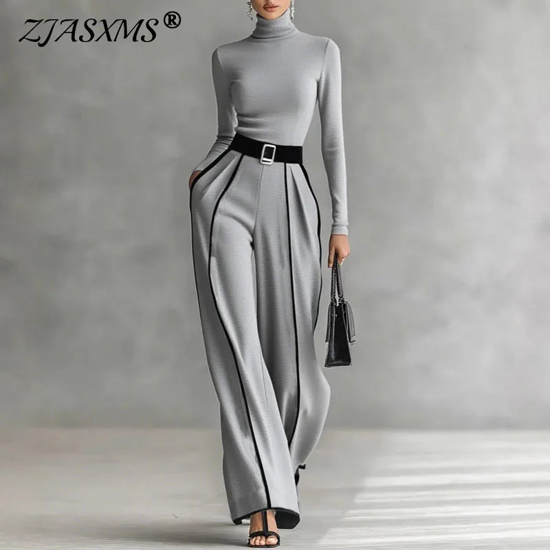 Retro Top+Wide-leg