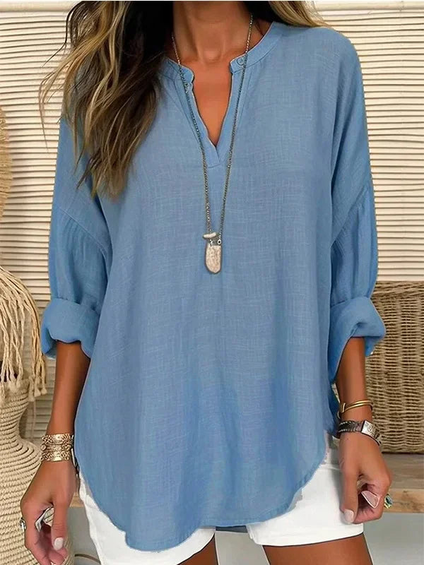 Spring Cotton Linen Blouses