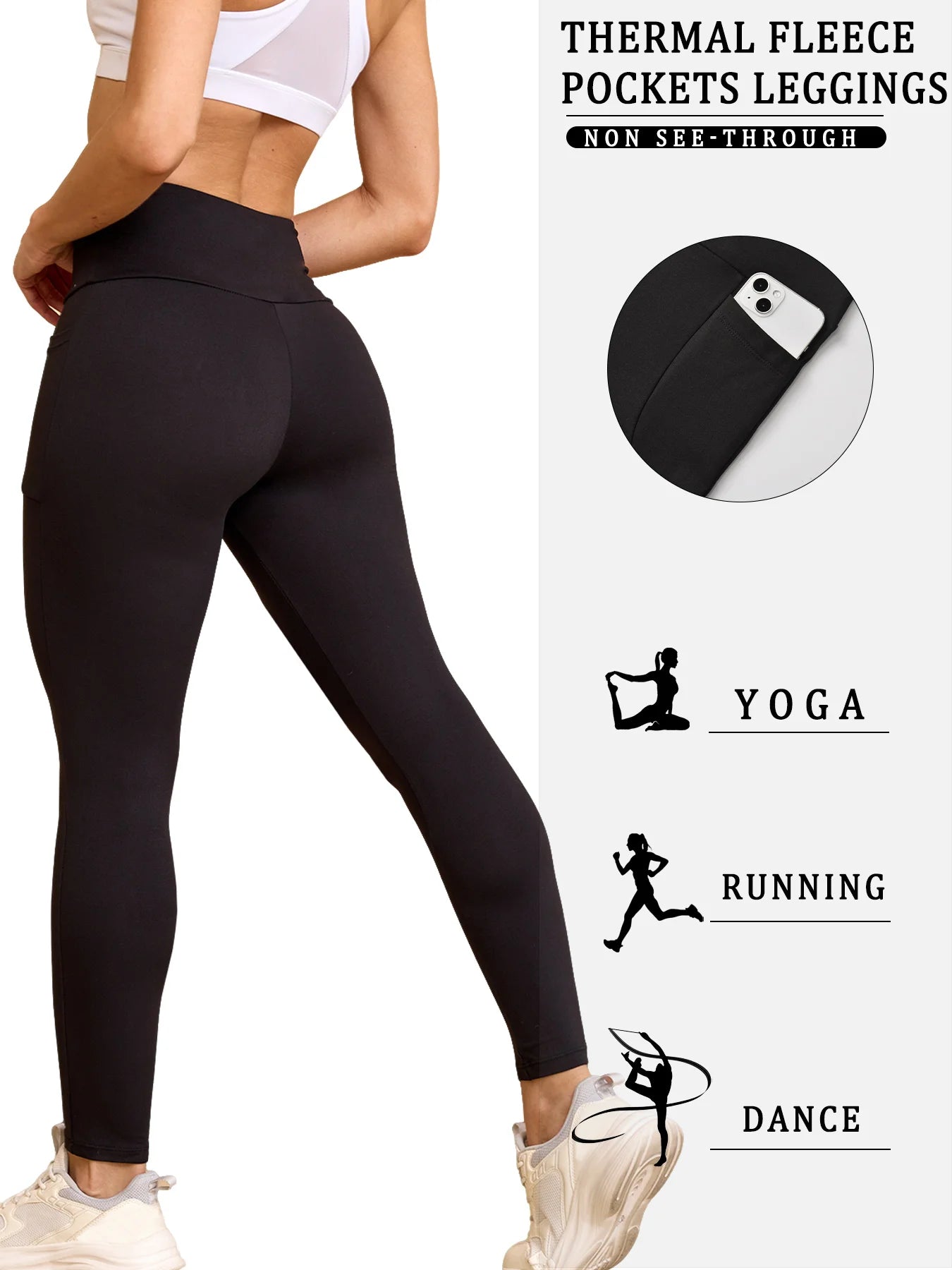 3 Pack pockets Leggings