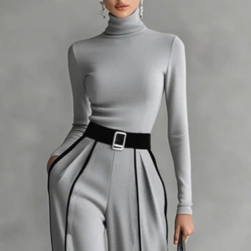 Retro Top+Wide-leg